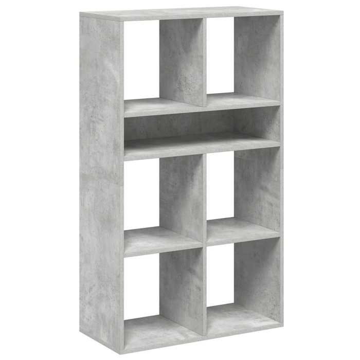 VidaXL Bookcase Concrete Grey 66x31x112 Cm Engineered Wood, Storage Cabinet, Storage Shelf, Unit of 860304