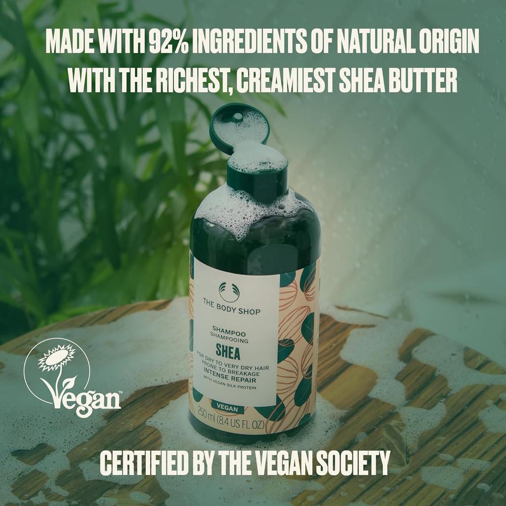 The Body Shop Veganes Shea Intense Repair Shampoo 250 ml Für Trockenes Bis Sehr Trockenes Haar