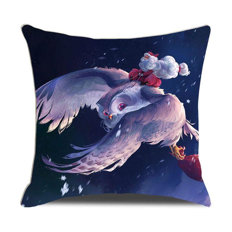 European Christmas Pillow Cushion Creative Home Linen Short Plush Bedside Sofa Pillow Case