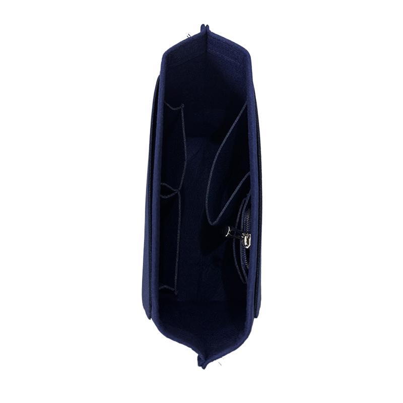 Large Capacity Multi-Compartment Felt Cosmetic Storage Bag