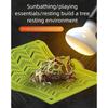 Elevated Reptiles Bedding ABS Climbing Perch With Powerful Suction Cups Lizards Lounger Hammock For Vivarium Decoration