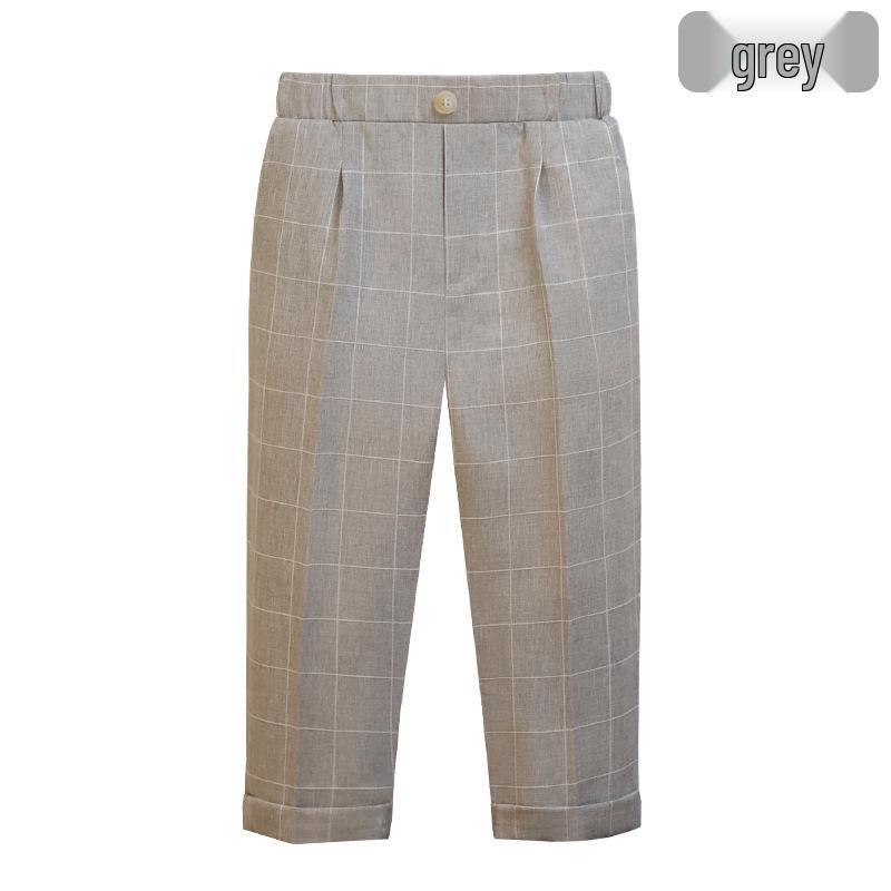 Pantaloni de costum uni pentru copii - Pantaloni lungi casual pentru băieți pentru uniforma de școală primară, costum de spectacol de primăvară/toamnă