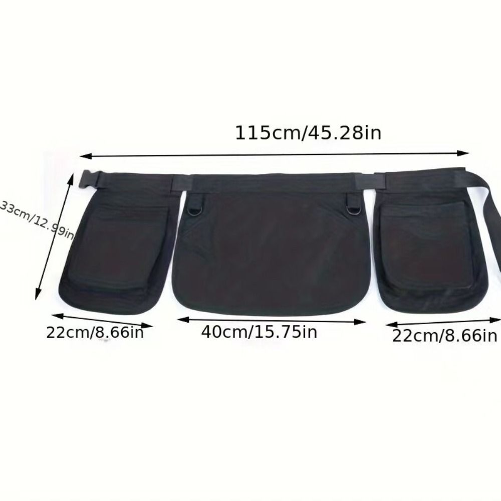 Ethnic Pattern Portable Waist Bag Waterproof Oil-resistant Multi-Function Tool Pouch Stain-resistant Polyester