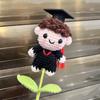 Graduation Season Doctor's Hat Cartoon Doll Creative Crocheted Photography Props Handmade DIY Gift