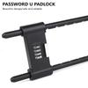 4 Digit Combination Padlock Adjustable Long Shackle Lock Home AntiTheft Lock for Glass Door Security Protections