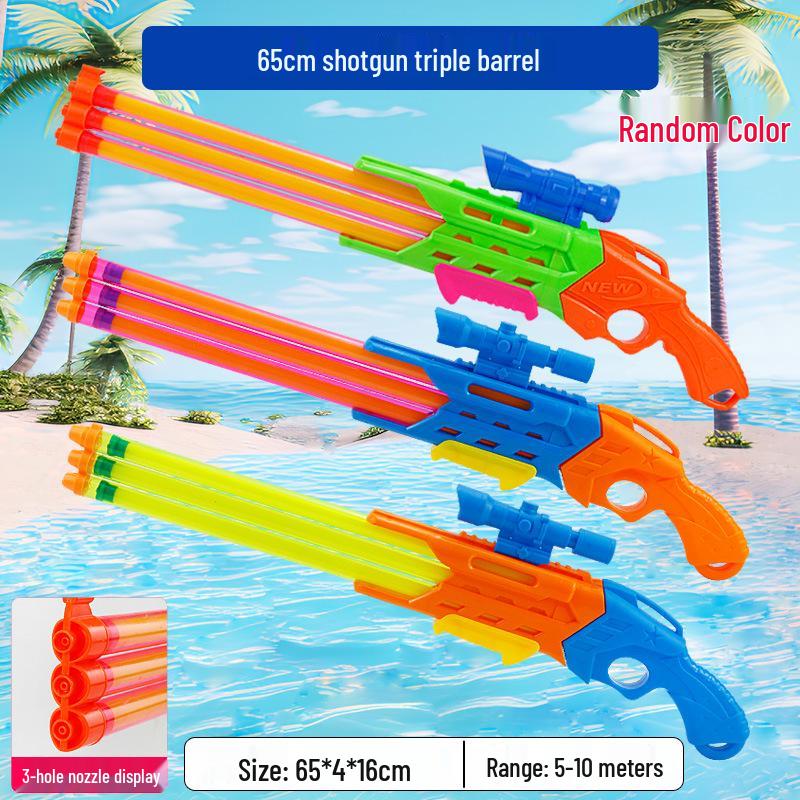 Dinosaur Backpack Water Gun Toy - Small Pull-Out Spray Gun with Gatling Large Capacity
