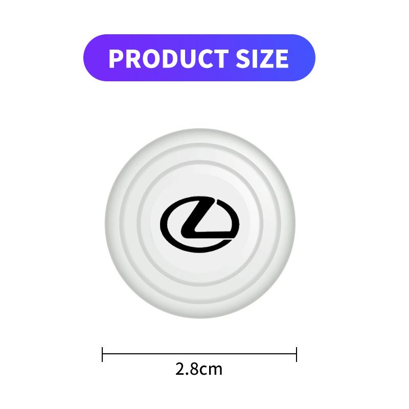 1/2/4Pcs Luminous Shock Absorber Car Door Silicone Anti Shock Pad For Lexus IS250 IS200 CT200h GS300 LS430 RX450h LX570 IS300