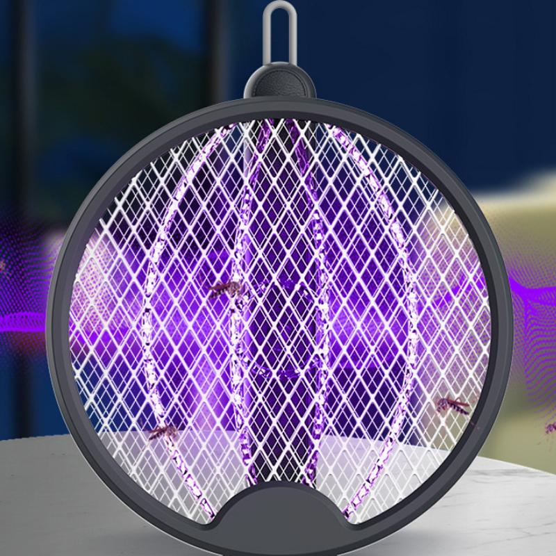 1 Set Mosquito Zapper Foldable Bug Zapper Racket Mosquito Rechargeable For Indoor Outdoor Electric Fly Swatter Racket