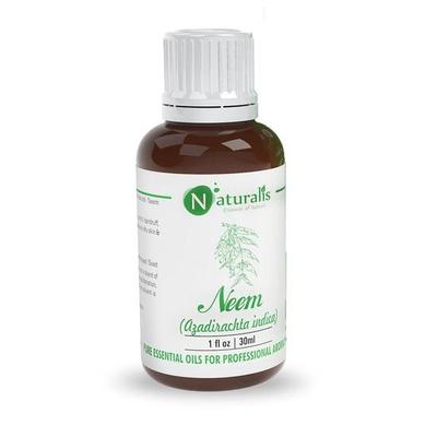 Naturalis Neem Oil for Skin and Hair - Pure Therapeutic Grade Neem Oil for Acne, Skin Hydration, Soothing Skin, Promotes Healthy Hair and Scalp - 30ml