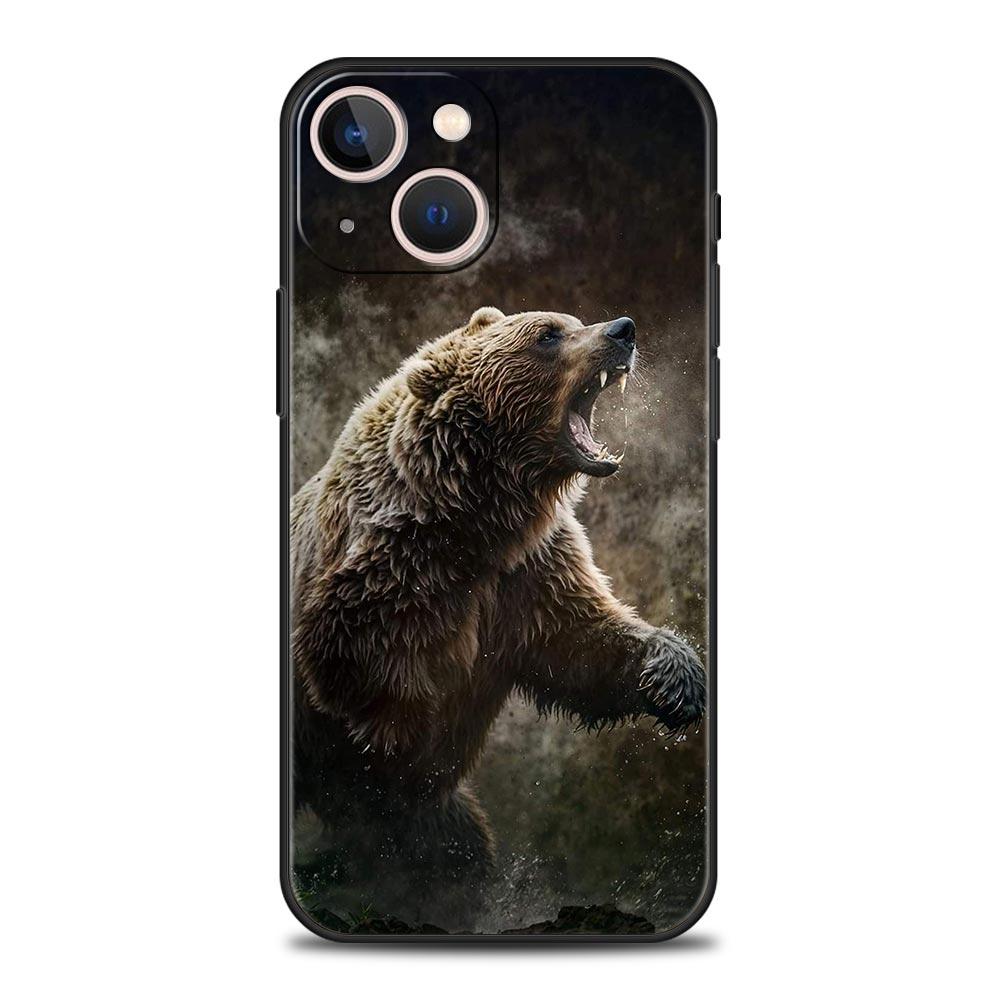 Handyhülle Für iPhone 17 16e 15 14 13 12 11 Pro Max SE 7 8 Plus Hülle iPhone 16 Weiche TPU Hülle Cartoon Tier Bär Fuchs Eichhörnchen