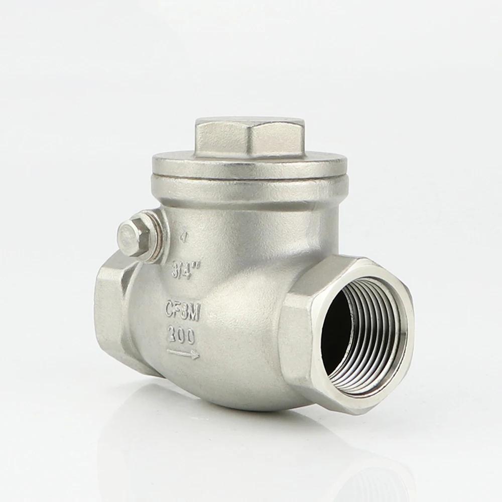 1/2" 3/4" 1" 2" BSPT Female BSPT Female Swing Check Valve 304 Stainless Steel