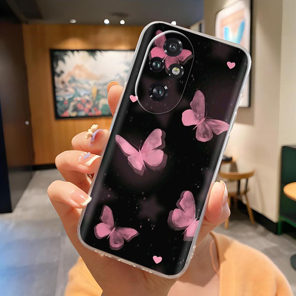For Honor 200 Pro Phone Case Cute Panda Soft Silicone Shell For Honor 200 Lite honor200 Case Fashion Clear TPU Back Cover Coque