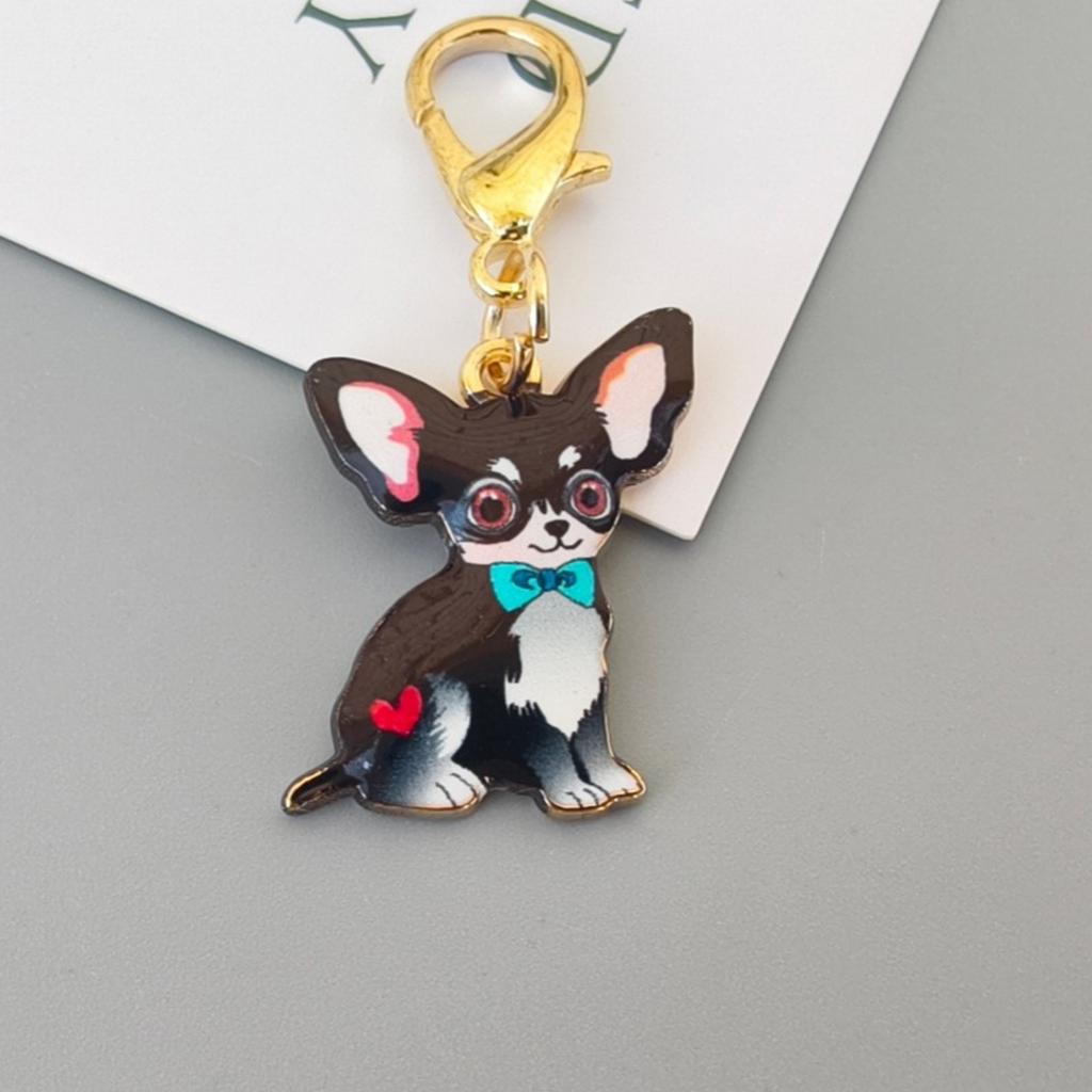 10pcs Creative Gift Dog Keychain for Birthdays Holidays Alloy Key Organiser Ornament Perfect for Personalization