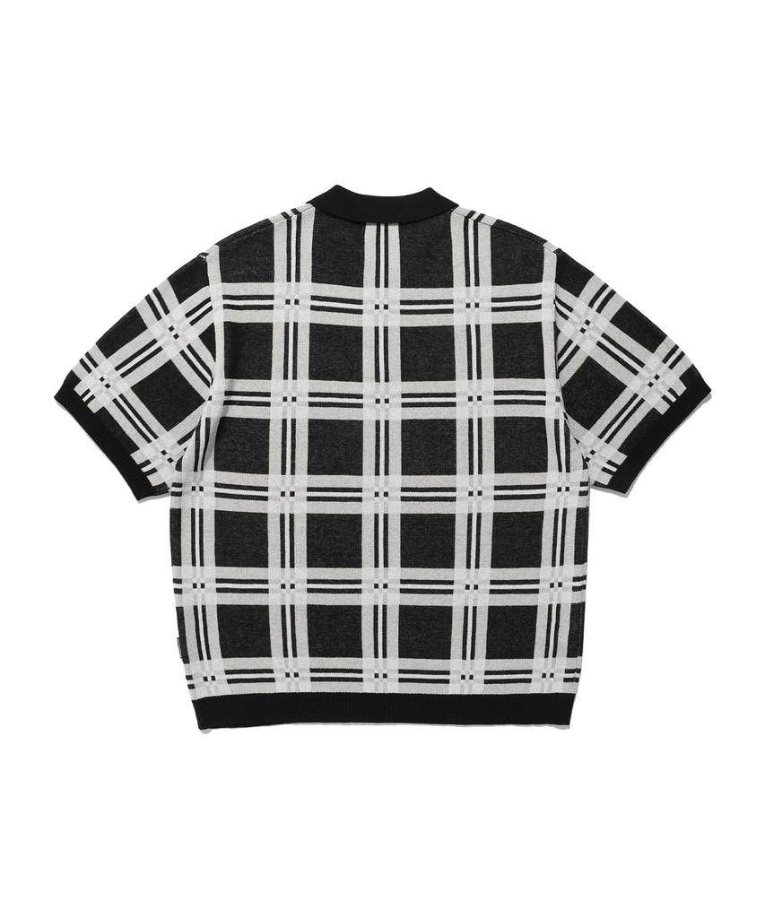 NICEGHOSTCLUB Check Pk Half Knit_Black(Ng2Emuk640A)