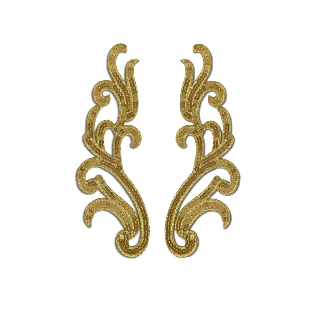 Honeysuckle Pattern Embroidery Cloth Sticker Stage Ancient Costume Drama Dress Patch Diy Handmade Decoration Ironing Accessories