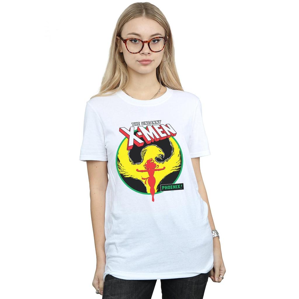Marvel Womens/Ladies X-Men Phoenix Circle Cotton Boyfriend T-Shirt
