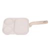 Nonstick Egg Pan Egg Frying Pan 3 Section Square Grill Pan for Breakfast Gas Stove Induction Cooker
