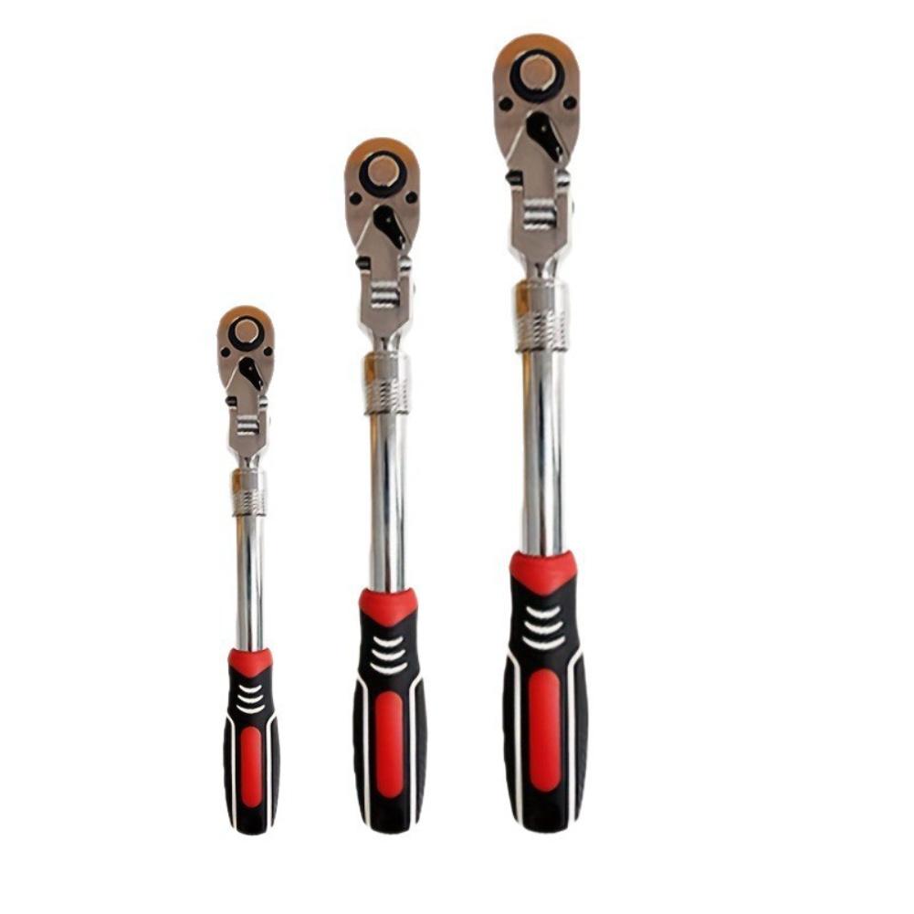 72 Teeth Swivel Head Ratcheting Wrench With Telescoping Handle Quick Release High Sales Manual Tool Accessories