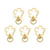 5pcs Metal Key Pendant Key Ring DIY Keychain Lobster Lobster Clasp Hooks Trigger Clips Buckles Snap Hook