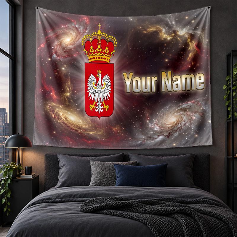 Personalized Tapestry Wall Hanging Poland Football Pattern Art Background Cloth