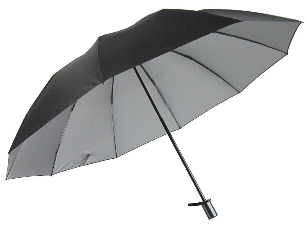 Okamoto Harajuku Store Parasol for Parasol for Sun and Folding Extra UV Durable 10 Silver Lining Men, Men's Rain, Umbrella, Large, 99% Protection,