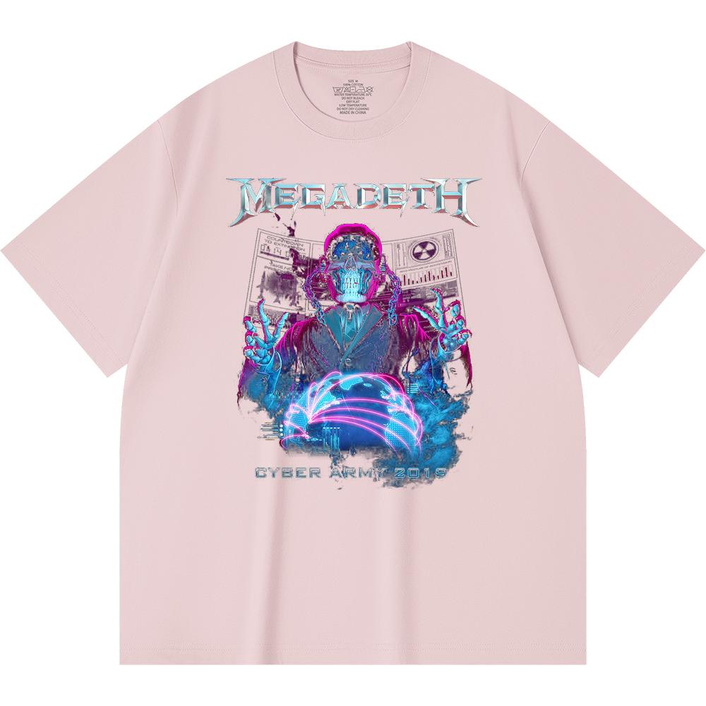 230 g/m² 100% Baumwolle Heavy Metal T-Shirt Rockband Beliebte Musik Druck Unisex Schweres Baumwoll-T-Shirt