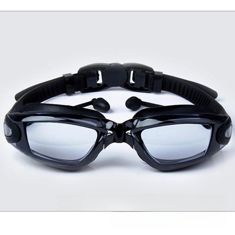 Antibeschlag-Schwimmbrille für Myopie-Rennen aus Silikon für Erwachsene