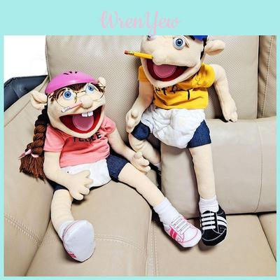 Cute Pink Feebee Jeff Sister Puppet Plush Doll For Parent-child Interaction And Early Gift