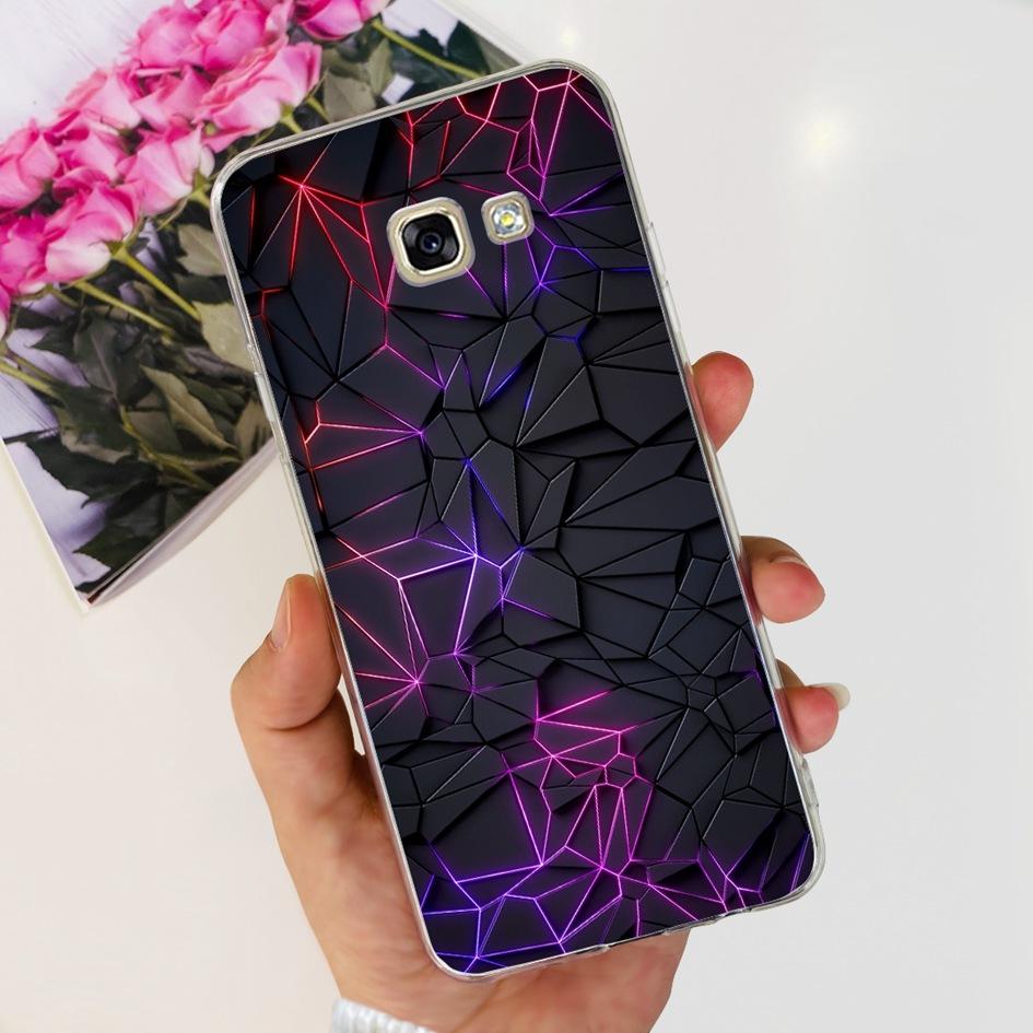 For Samsung Galaxy A5 2017 Case A520 A520F Popular Flower Transparent Silicone Soft Cover For Samsung A 5 2016 A510 A510F Bumper