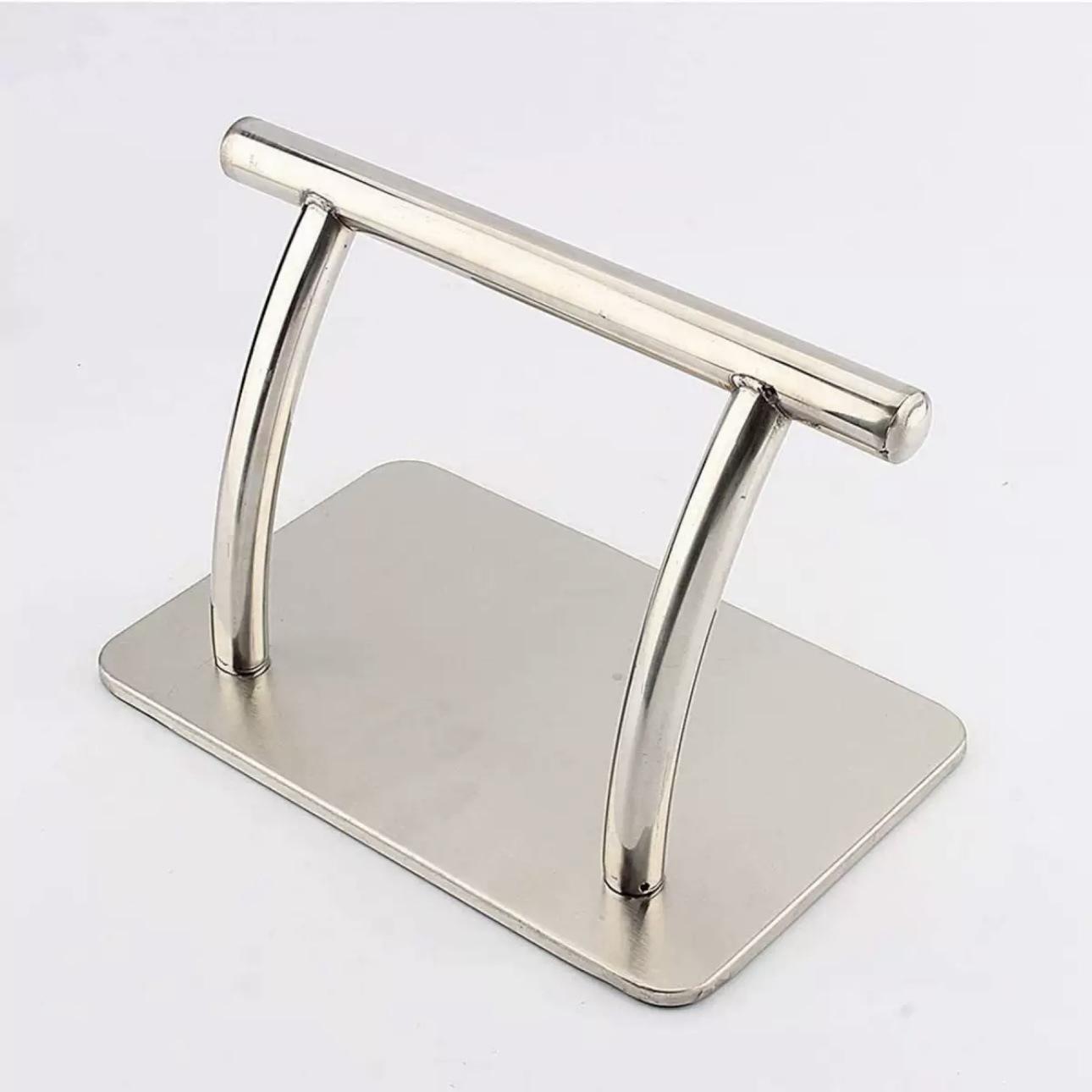 Stainless Steel Movable Salon Chair Footrest - Floor-Standing Pedal for Hair Salons