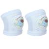 Infant Knee Pads Blue Elephant Pattern Infants Crawling Toddlers Antifall Antiknock Elbow Pads Leggings Knee Pads