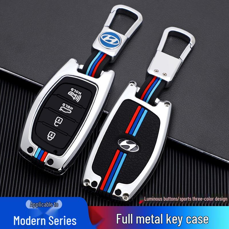 Hyundai Key Case for ix35, Elantra, Langdong, Mingtu, ix25, Sonata - Men's Car-Specific Shell with Buckle
