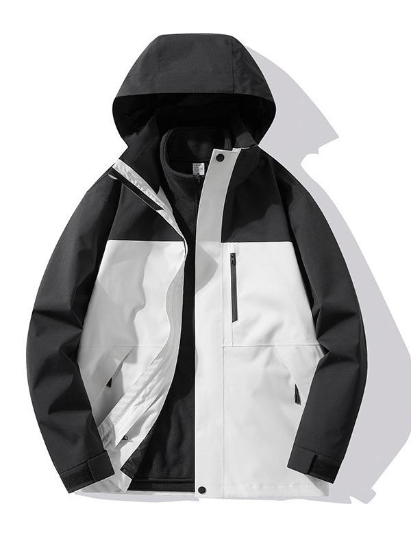 Fully Seam-Sealed Thermal Bonded 3-in-1 Windproof Waterproof Mountaineering Jacket for Men and Women