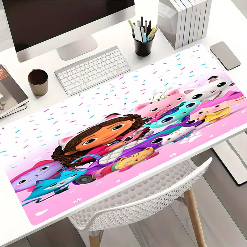 Gabby's Dollhouse Theme Mouse Pad, Non Slip Rubber Base, Multifunctional Office & Home Decor, Perfect for Workspace Personalization.