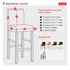 1 /2 /4 /6 Pieces Velvet Material Bar Chair Cover Large Elastic High Stool Chair Protector Seat Case Used For Dining Room