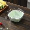 Double-Layer Fruit and Vegetable Drain Basket Set