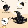 Halloween dog costume hat cape 2-piece set clothing poncho bat devil small medium cat cosplay adjustable