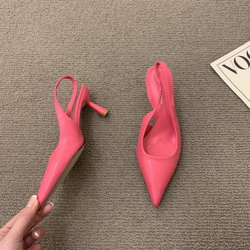 New Soft Leather Black Professional High Heels Female Stiletto All-match Flight Attendant Single Shoes Work Shoes Zapatos Mujer