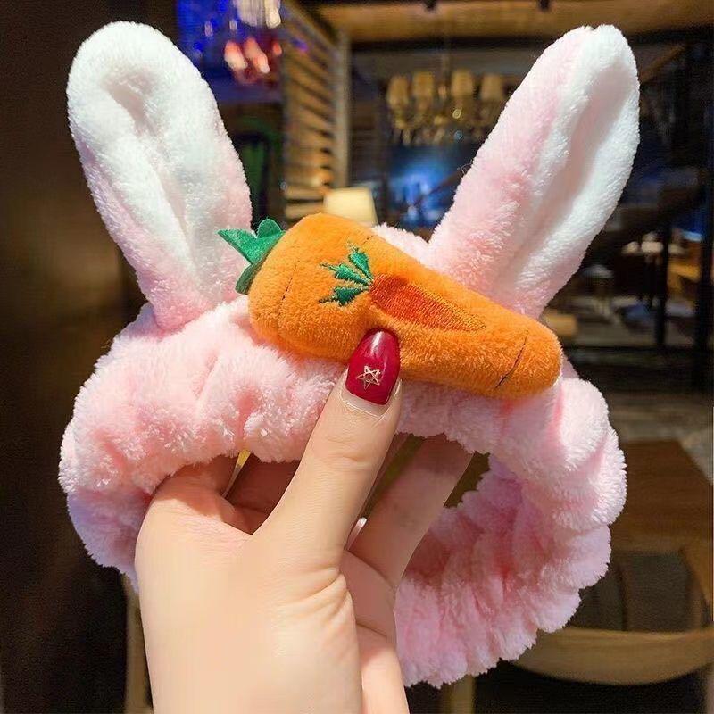 Non-Slip Cartoon Cat Ear Headband for Girls - Perfect for Face Washing and Mask Application