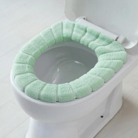 Toilet Seat Cover Comfortable Reusable Fiber Washable Toilet Seat Cushion for Bathroom