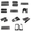 For Land Rover Defender 90 110 130 2004-19 Aluminum Alloy Car Rear Trunk Side Window Glass Frame Cover Trim Sticker Accessories