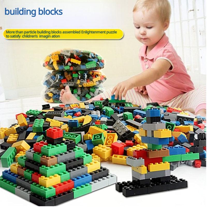 DIY Creative Building Blocks Bulk Set, 300/500/1000/1500Pcs  Classic Blocks Brick, Birthday Gift Children's Educational Toys