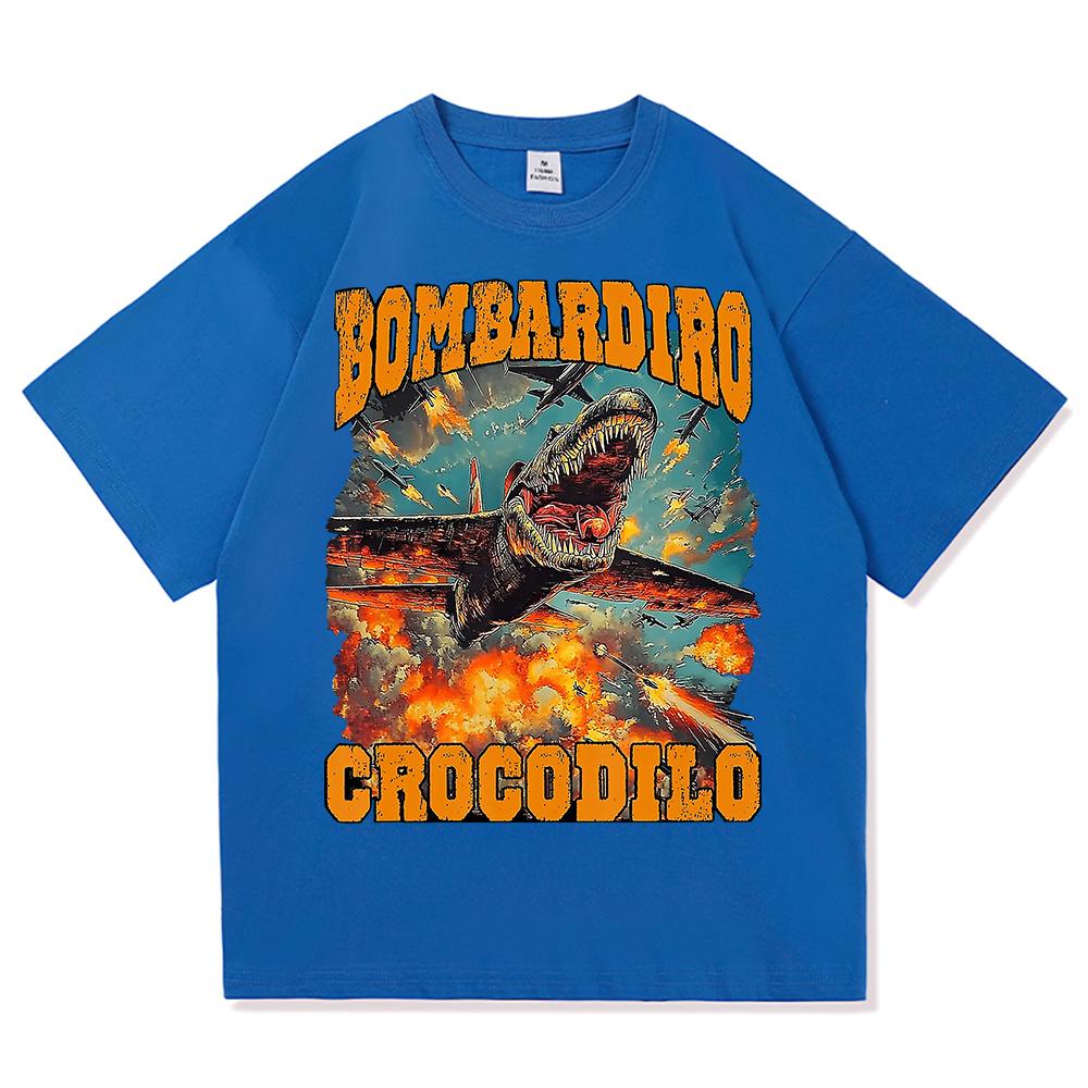 Brr Brr Patapim T Shirt Unisex Funny Italian Brainrot Meme Tshirt Cool Bombardiro Crocodillo Tralalero Tralala Cotton Tees Shirts