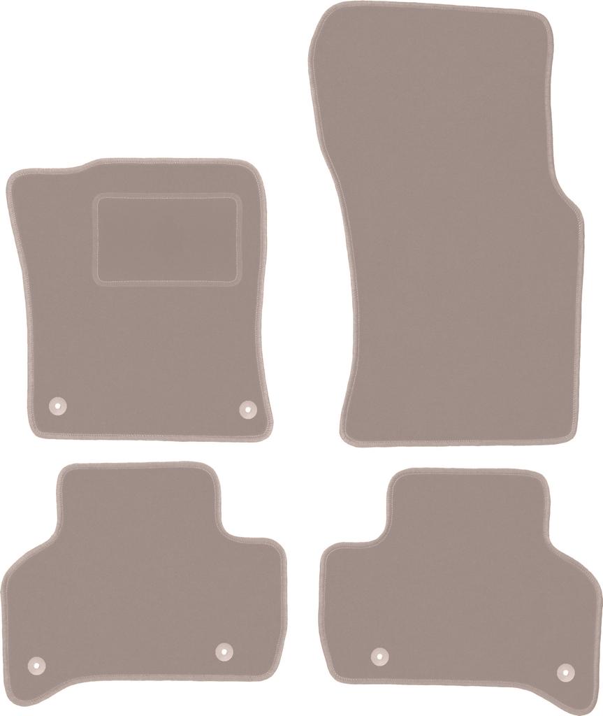 Beige Velour Floor Mats For: Jaguar XE Sedan (2015-)