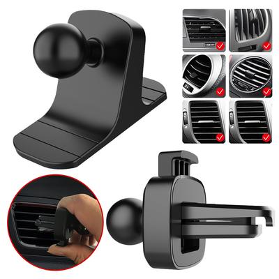 17mm Ball Head Holder Mini Phone Stand Base Car Dashboard Mount Fixed Air Vent Stand Converter Anti-skid Bracket Car Accessories