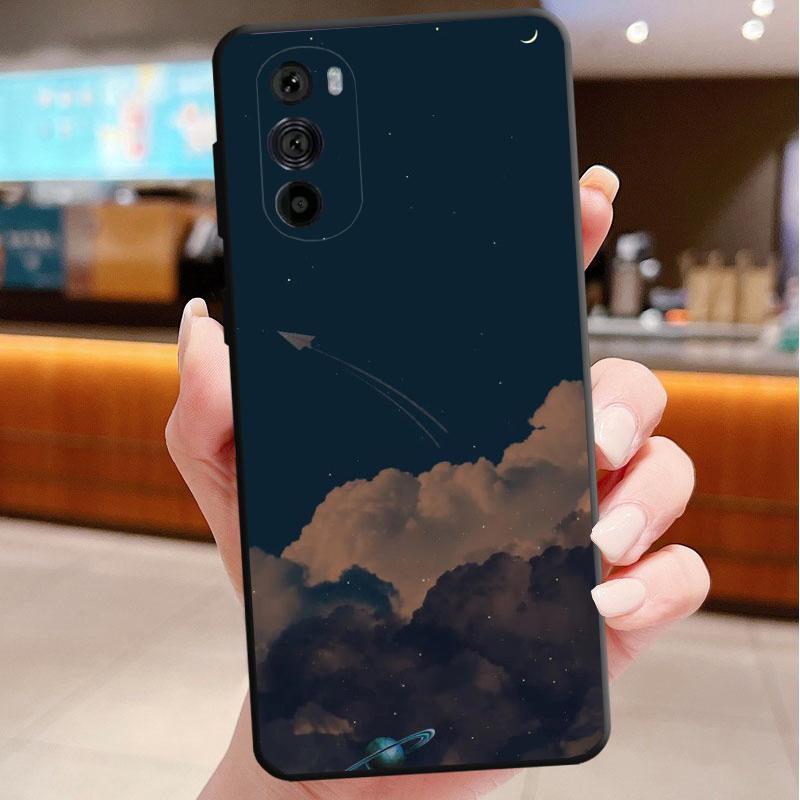 Phone Case For Motorola Edge 50 40 Pro 60 50 40 30 Ultra Neo Fusion Moto G85 G72 G53 G54 G84 G13 G32 Cartoon Space Planet