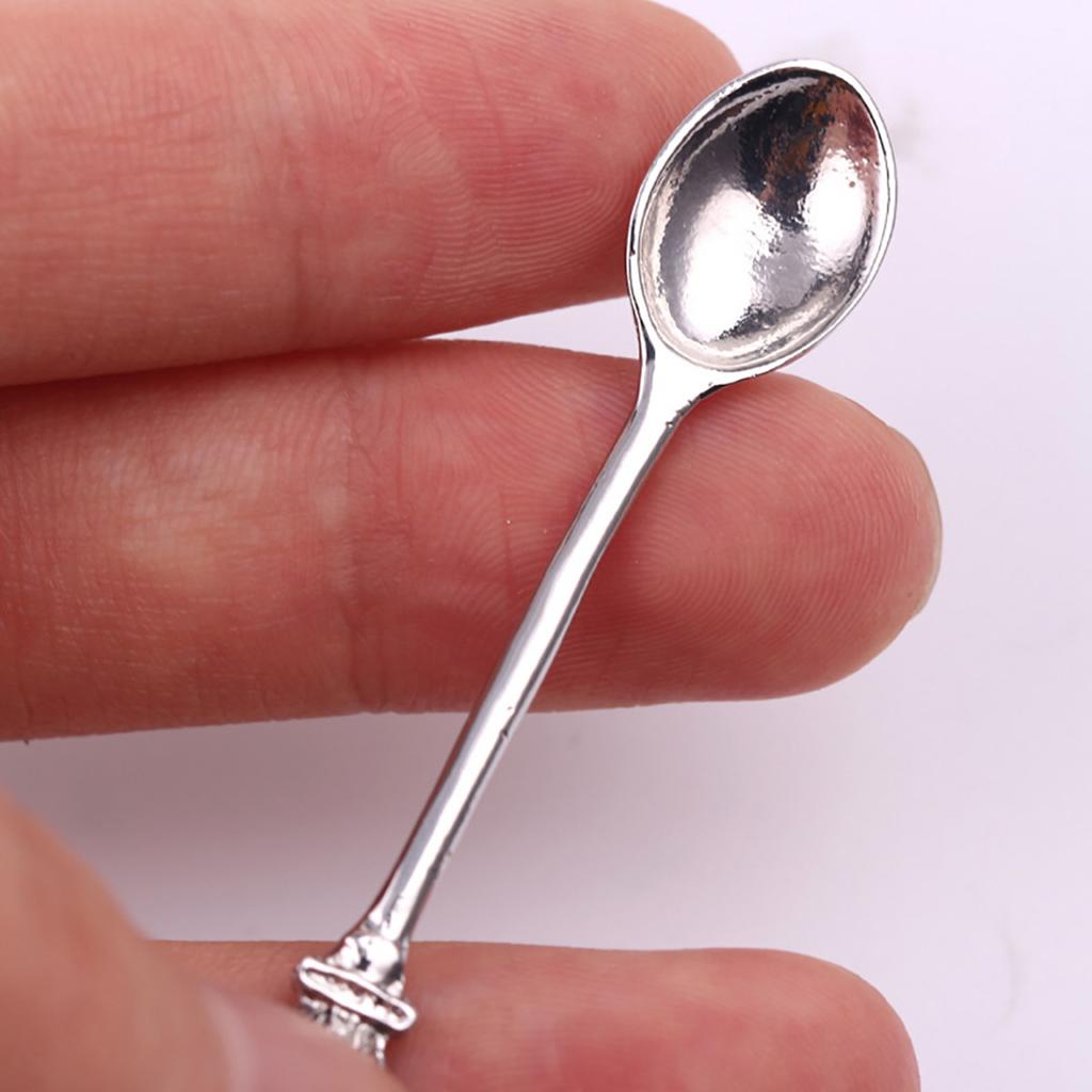 4 Colors Spoon Necklace Spice Spoon Necklace Adjustable Mini Crowns Spoon Necklace Vintage Mini Spoon Pendant