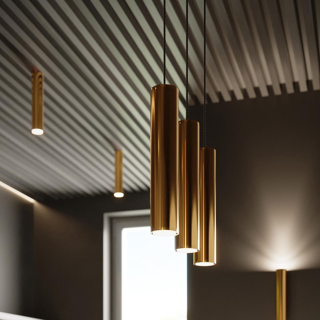 Lagos 30 ceiling lamp, gold gloss