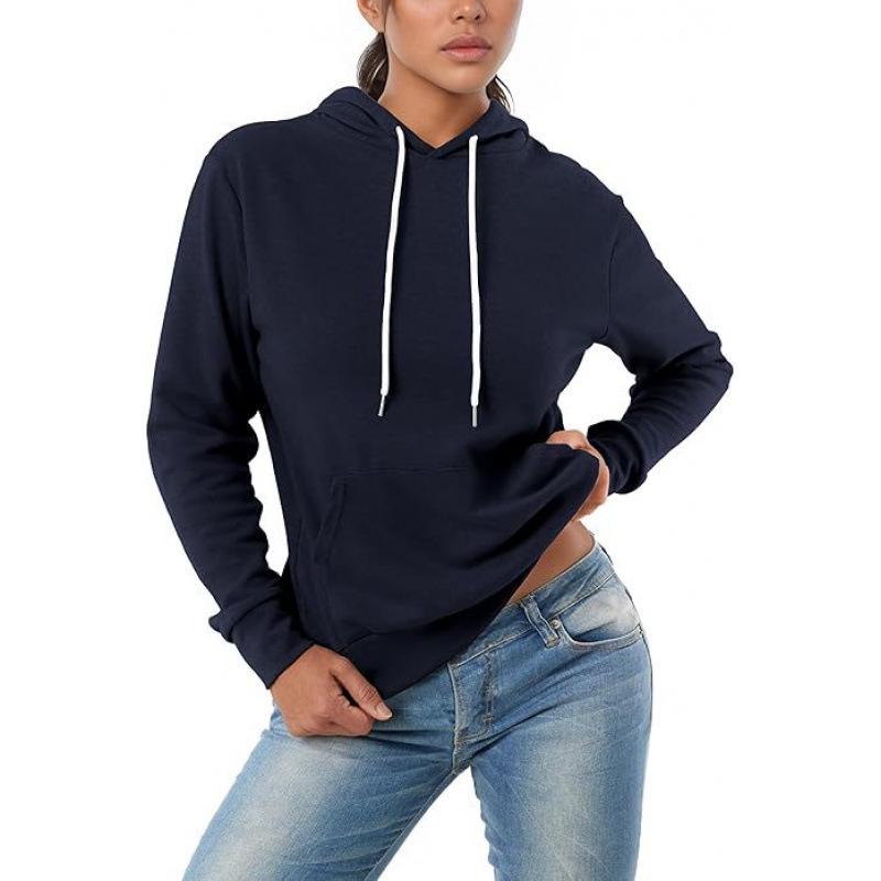 2025 Essential Women's Lightweight Long Sleeve Pullover Hoodie