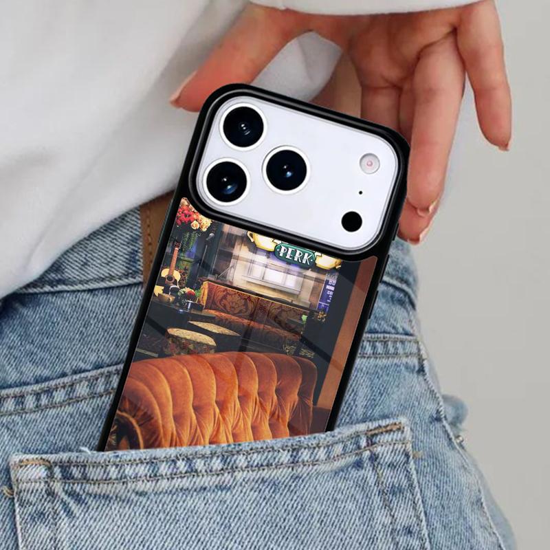 Central Perk Coffee Friends TV Show Phone Case for iPhone 16e 15 14 13 12 17 Pro Max Plus Air 17pro Cover Coque